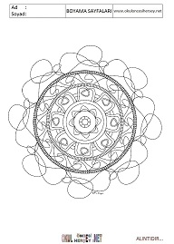 Mandala boyama sayfaları